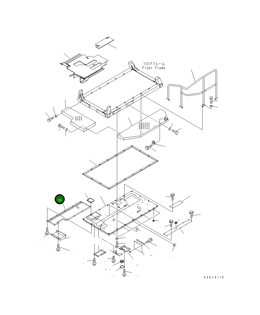 Крышка 567-86-71411  Komatsu