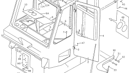 Болт BW060434 Komatsu