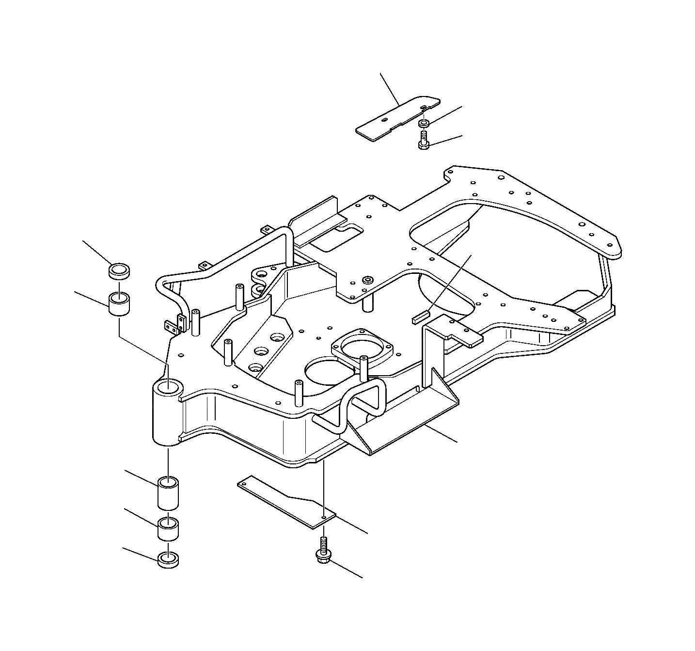 Крышка 3F0535728 Komatsu