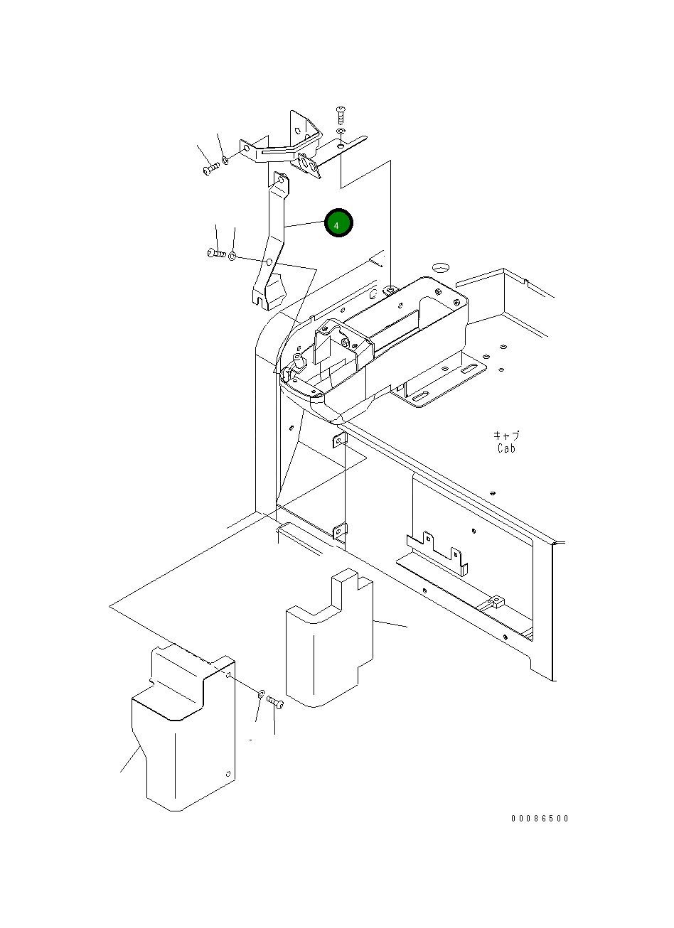 Крышка 22F-910-3322 Komatsu