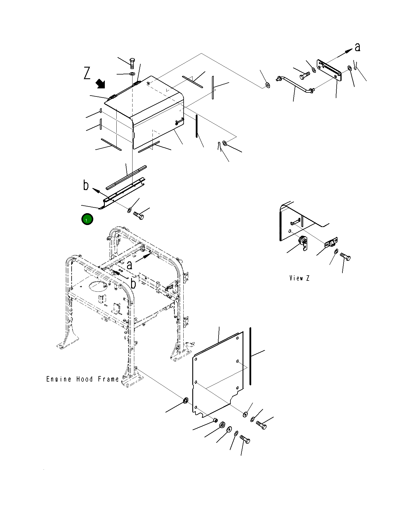 Крышка 23H-54-11671 Komatsu