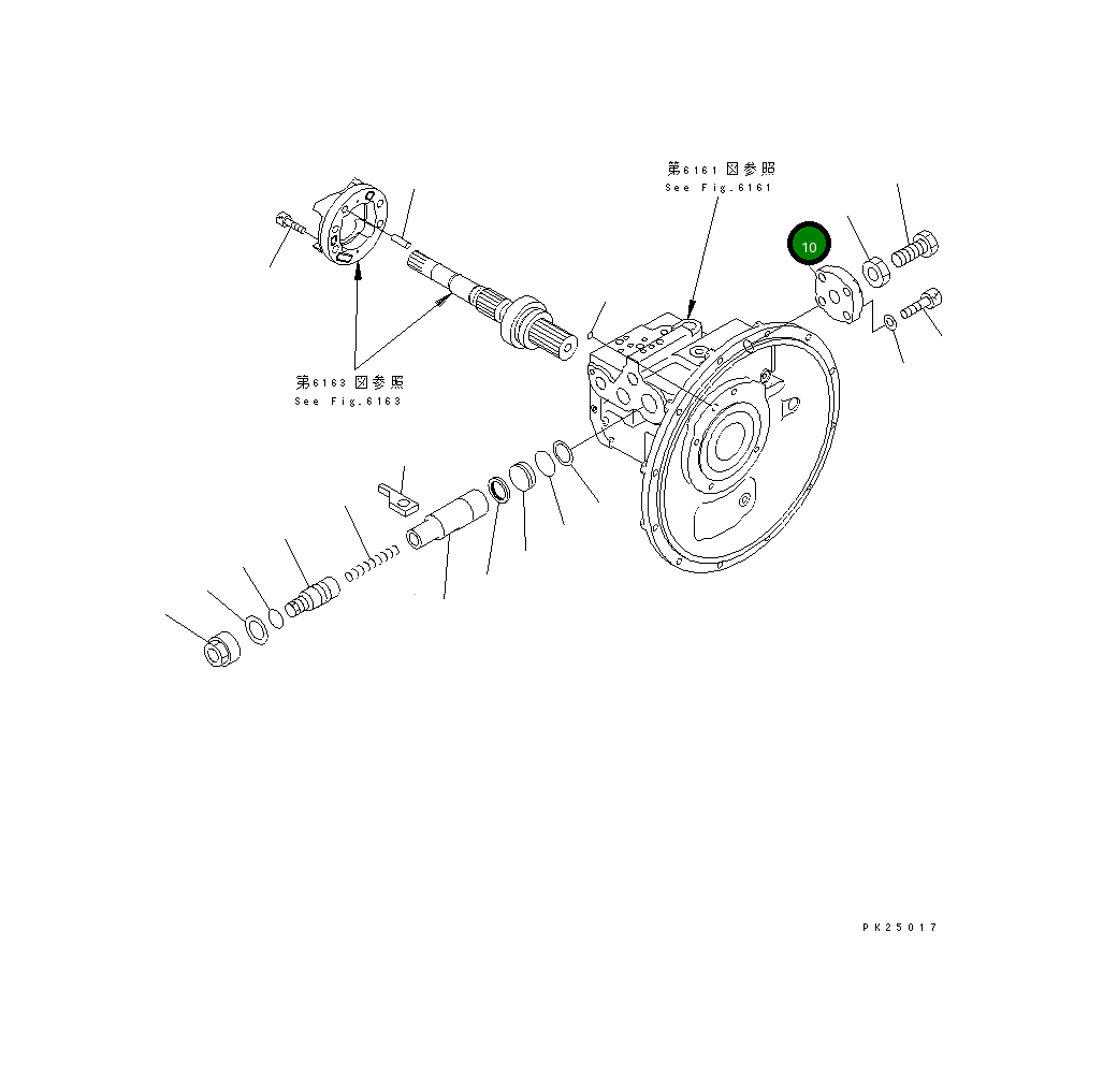 Крышка 708-2L-24522 Komatsu