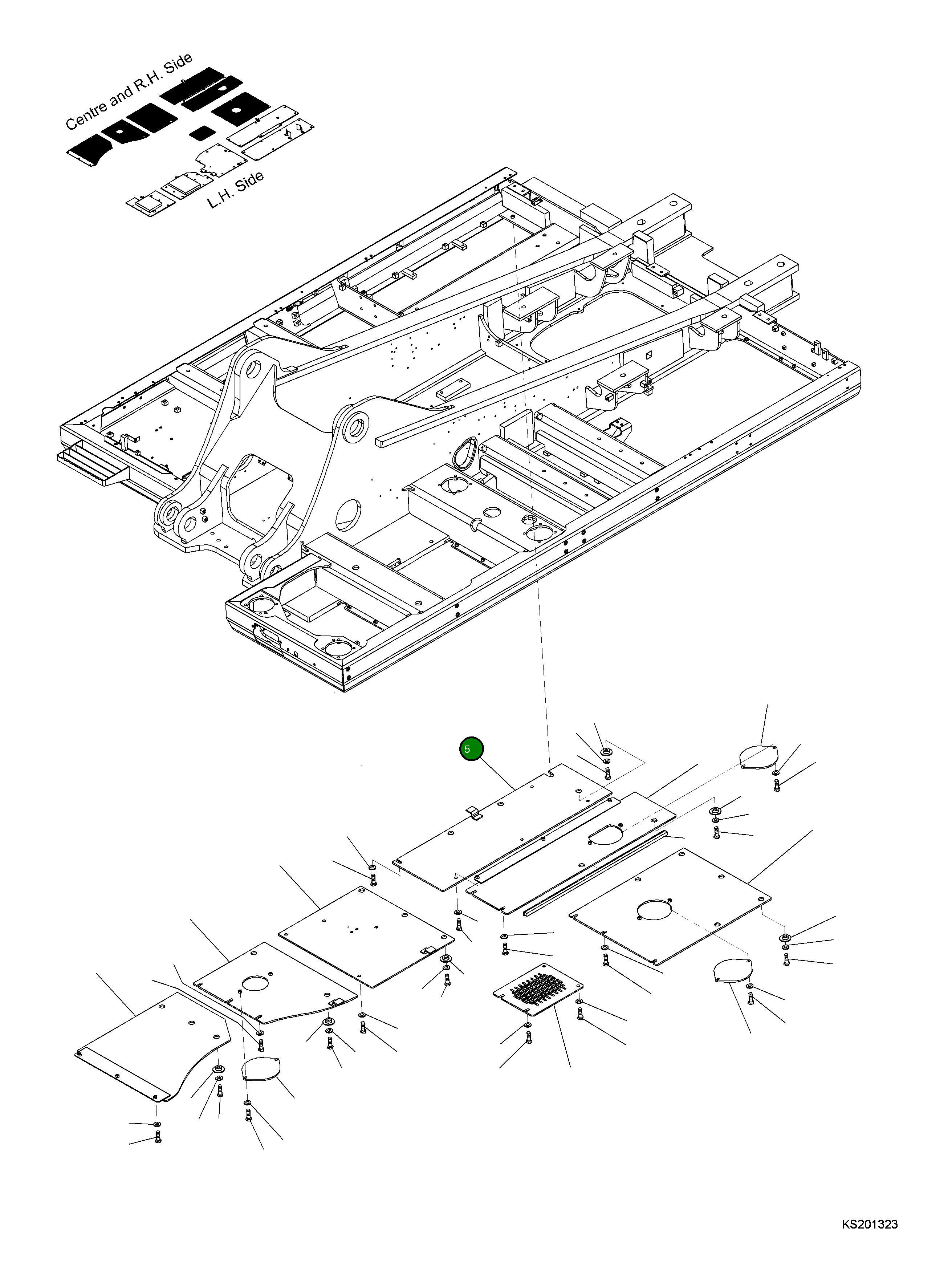 Крышка 207-54-KD460 Komatsu