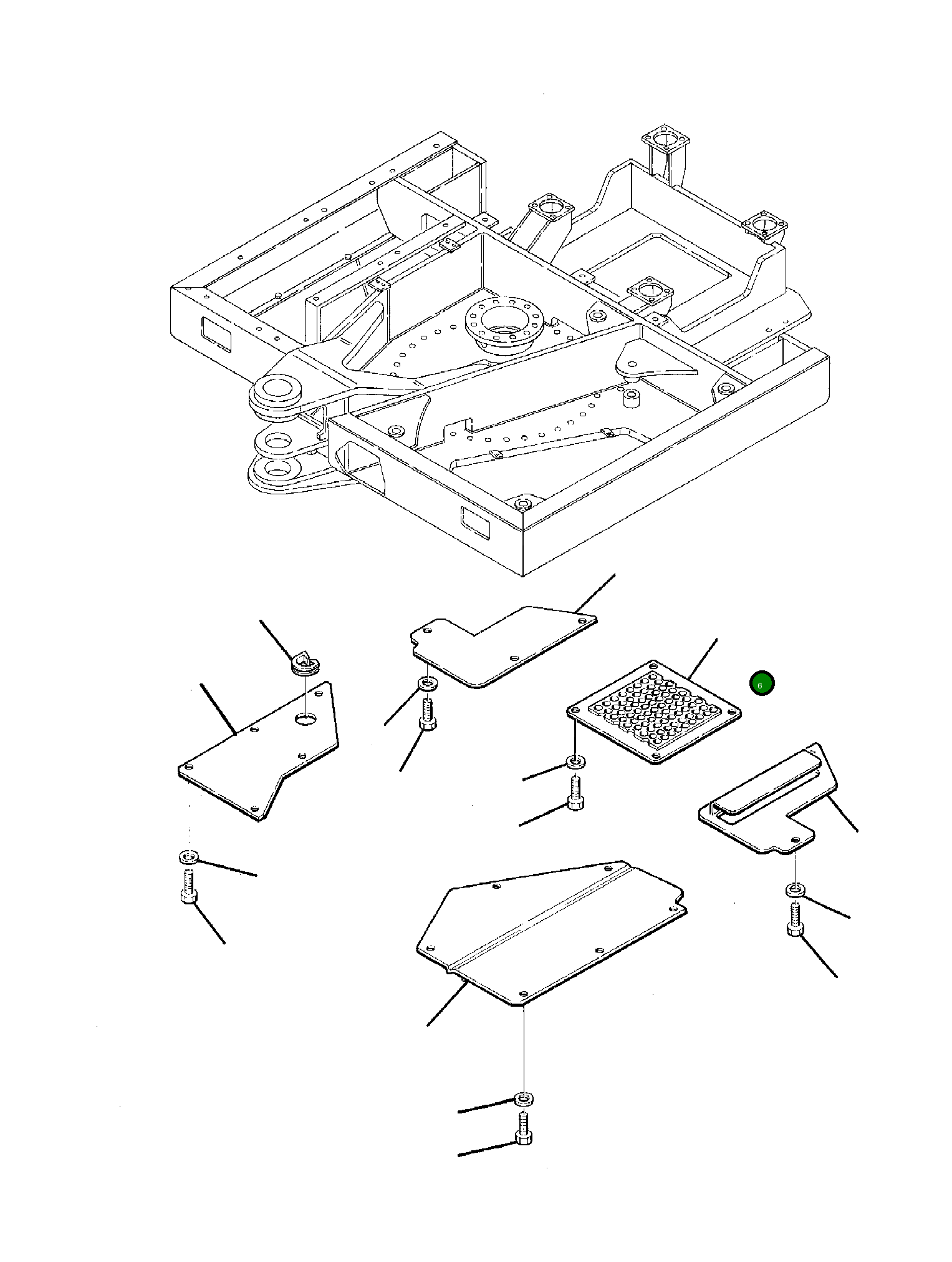 Крышка 21D-54-11310 Komatsu