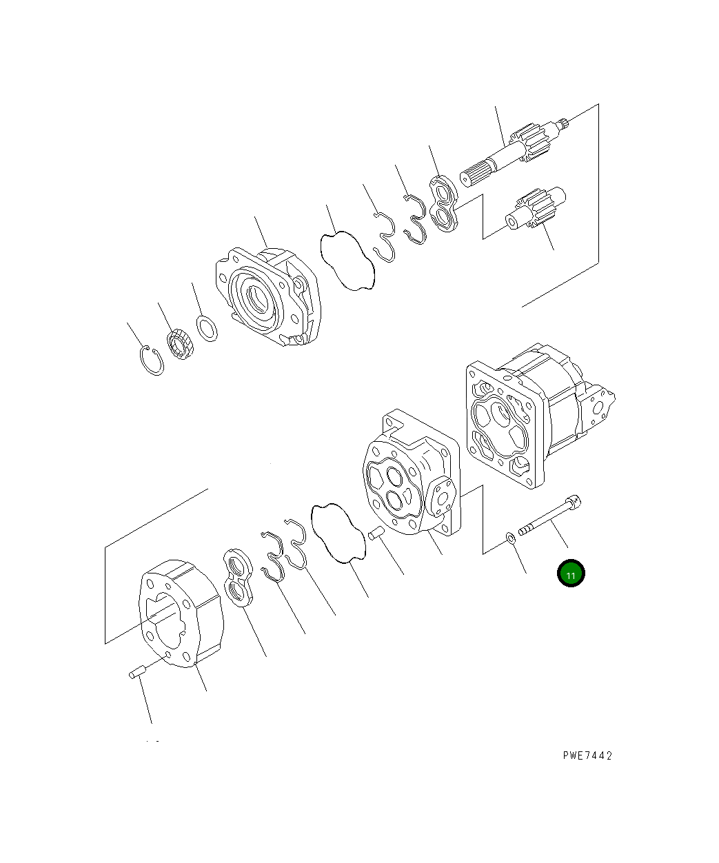Болт 705-17-03790 Komatsu