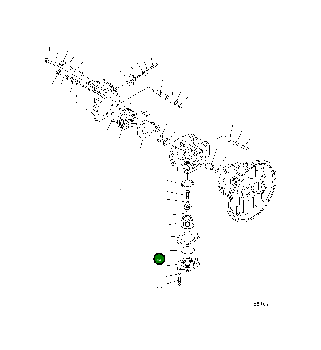 Кольцо уплотнительное (O-Ring) 07000-A2105 Komatsu