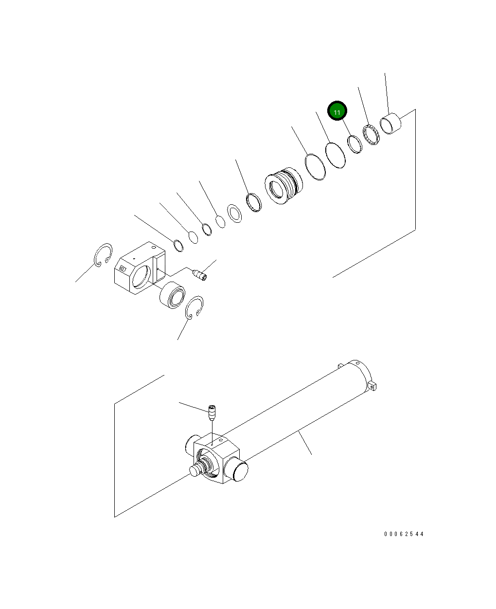 Кольцо 8234-70-6120 Komatsu