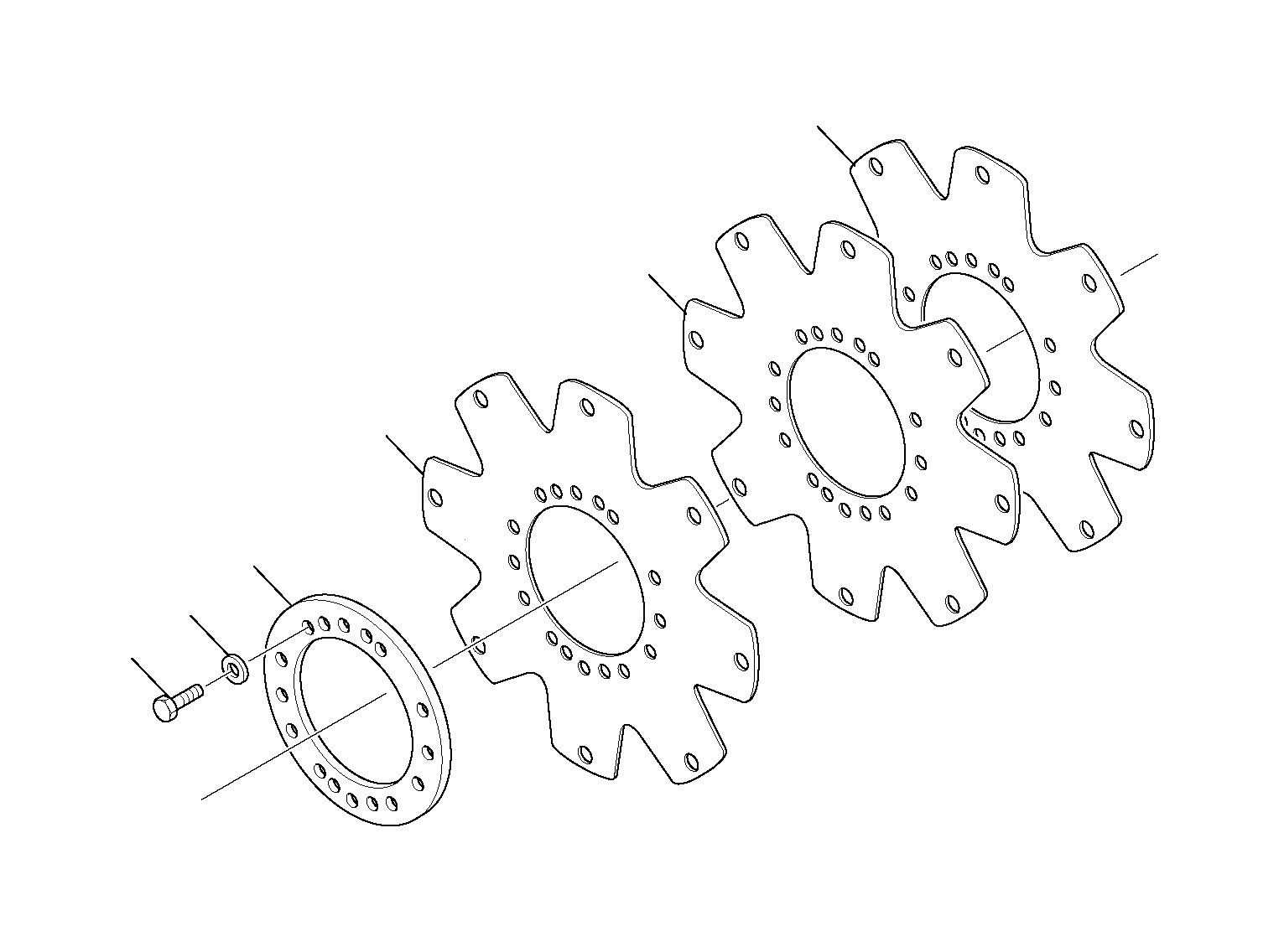 Болт CK002C610 Komatsu