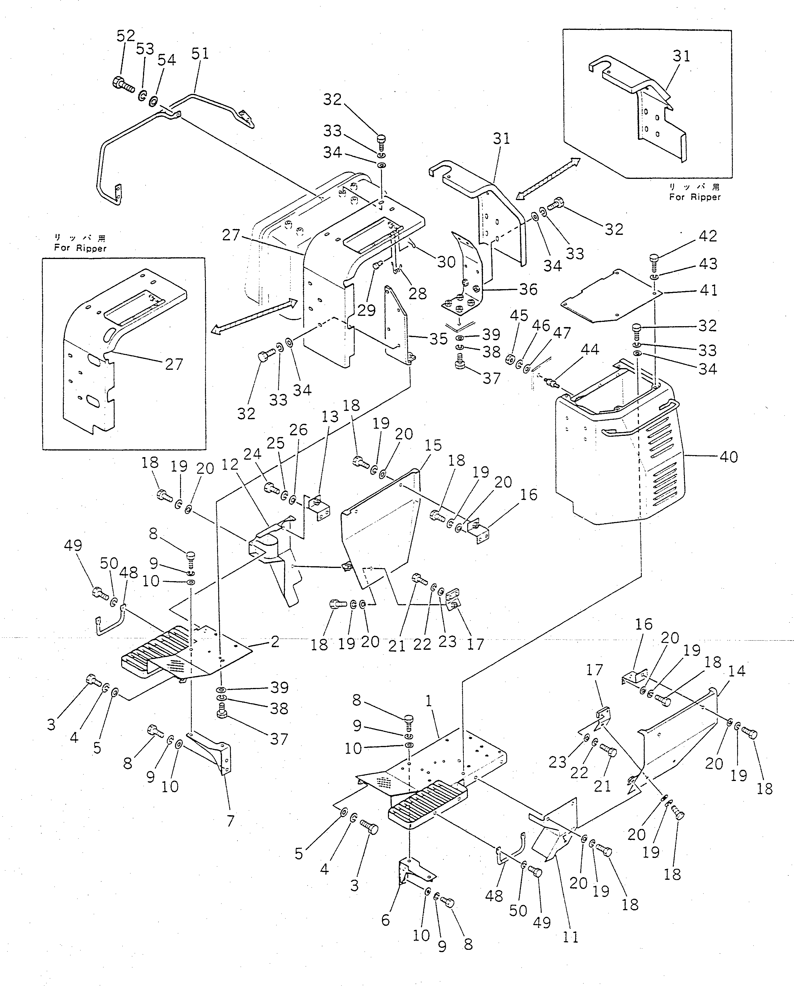 Крышка 155-54-13312 Komatsu