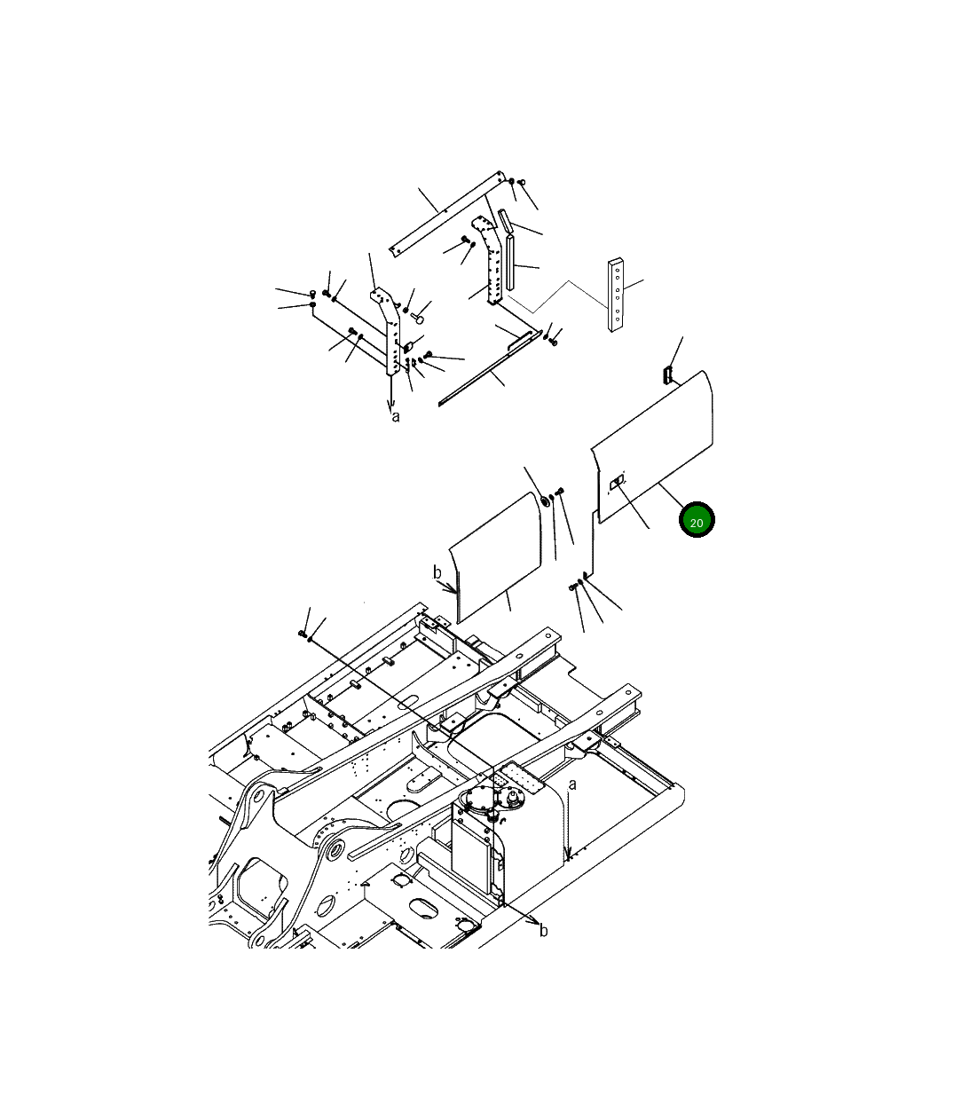 Крышка 207-54-A6430 Komatsu