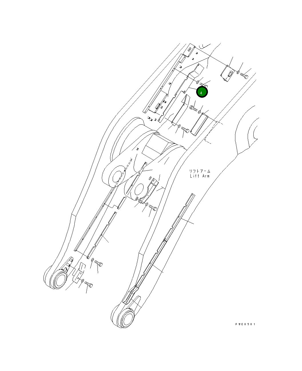 Крышка 427-S95-3210 Komatsu