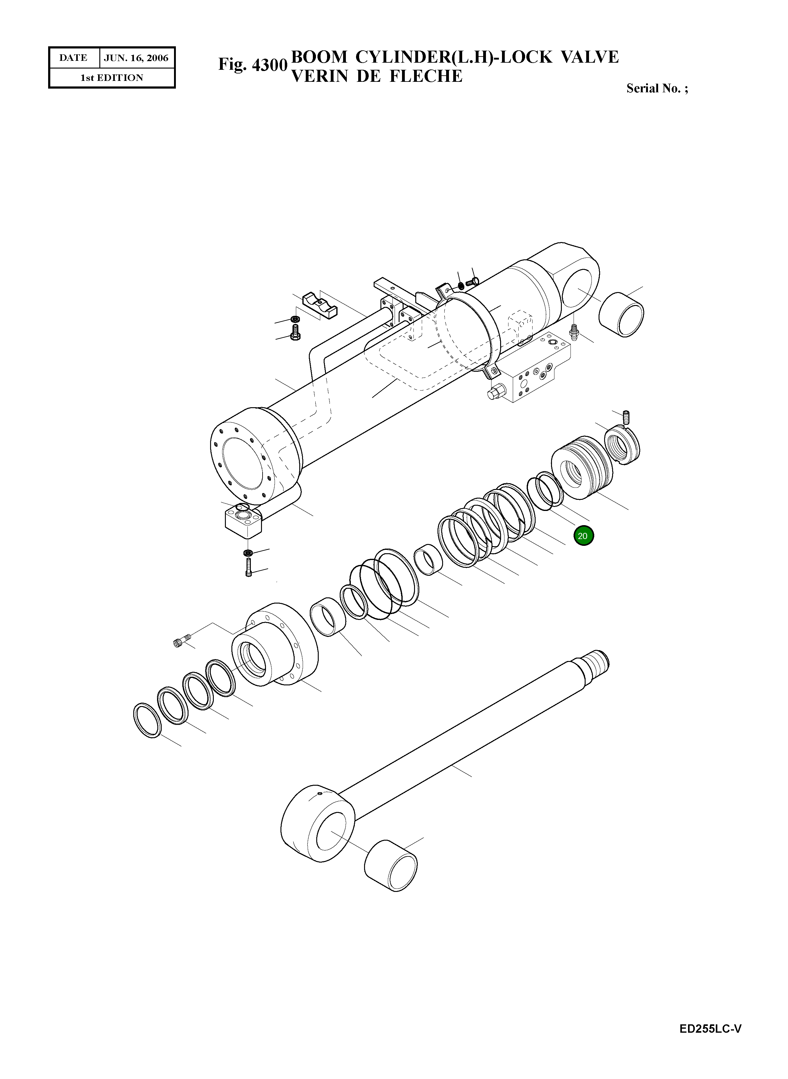 Кольцо уплотнительное (O-Ring) E6311341  Komatsu