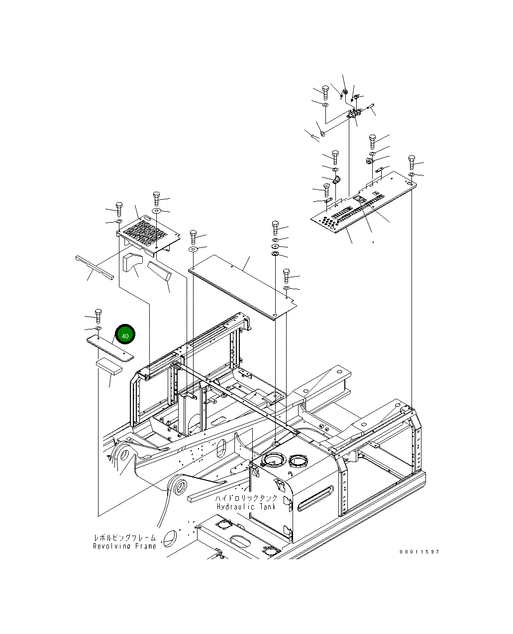 Крышка 208-54-71670  Komatsu