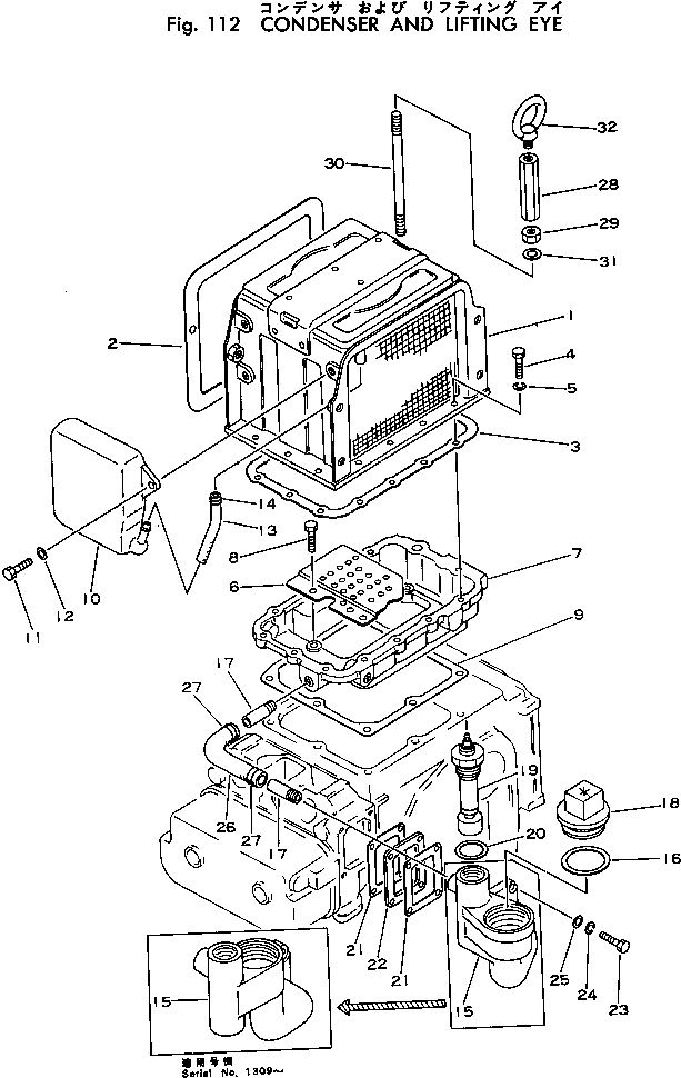 Болт YM26617-120002  Komatsu