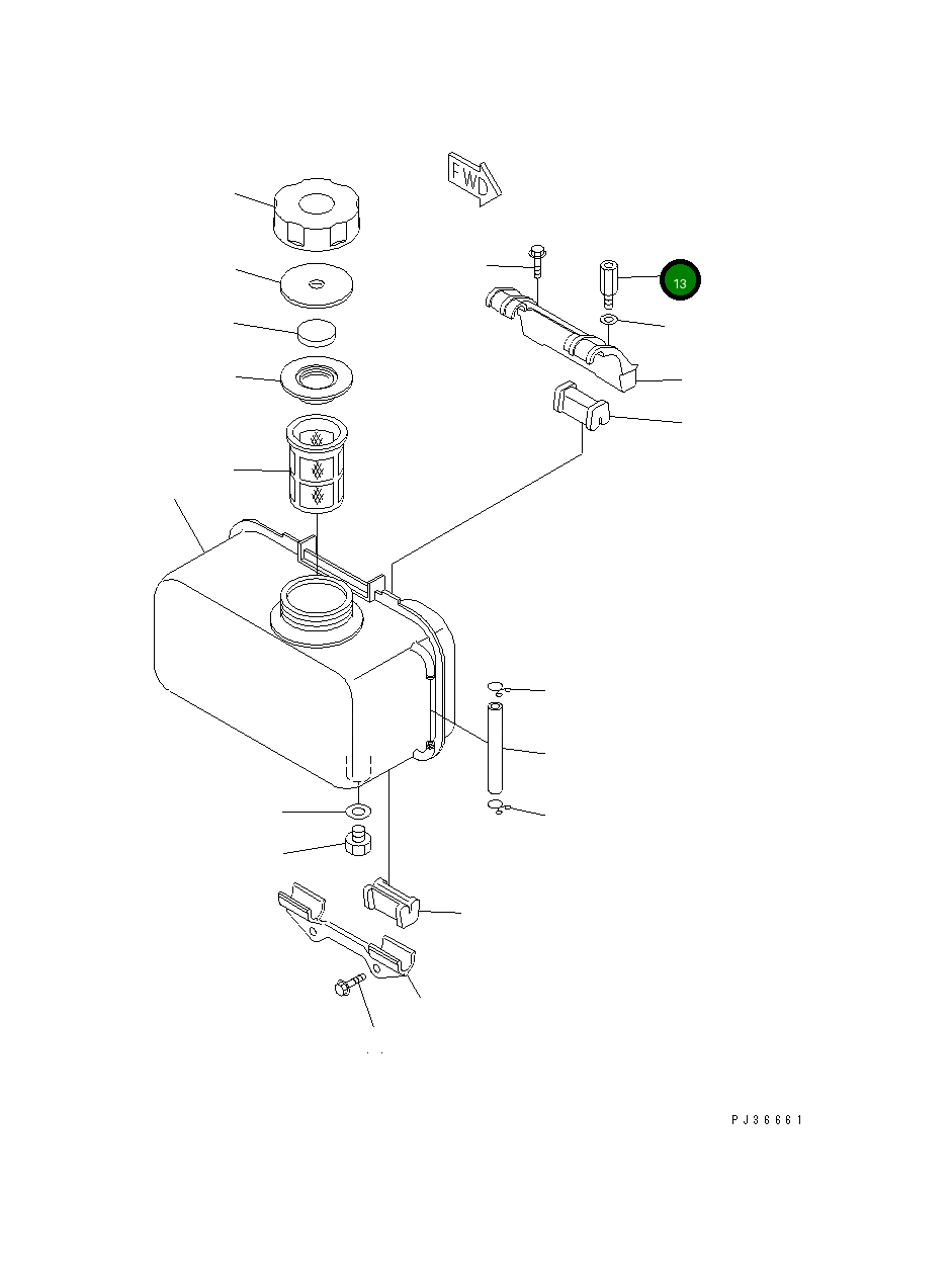 Болт YM114650-55810  Komatsu