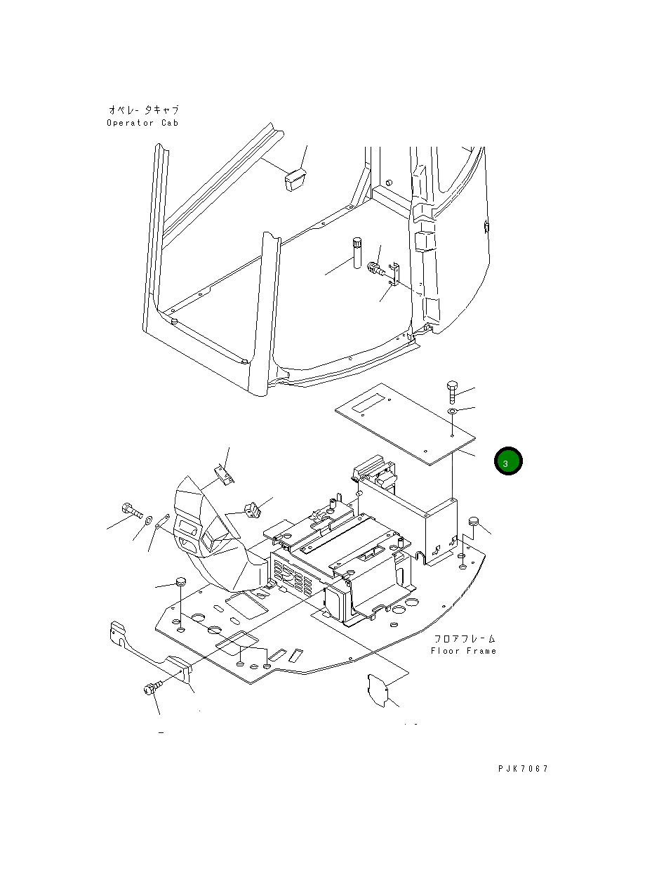 Крышка 21J-06-13431 Komatsu