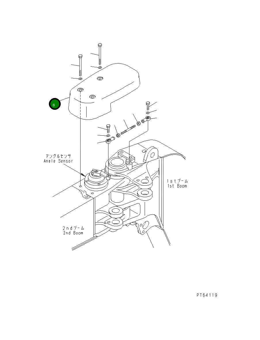 Крышка 21U-70-31880 Komatsu