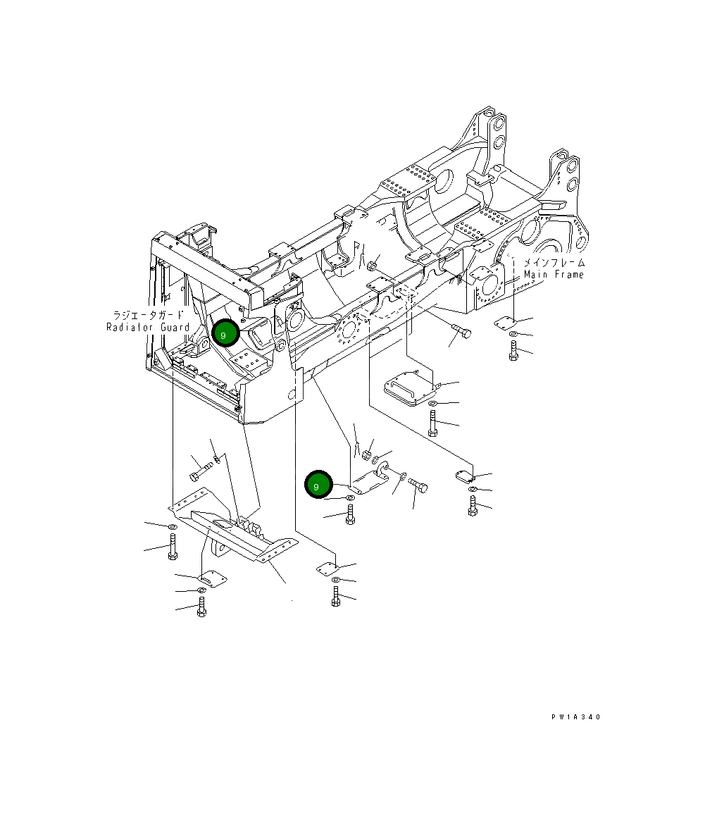 Крышка 19M-54-21920 Komatsu