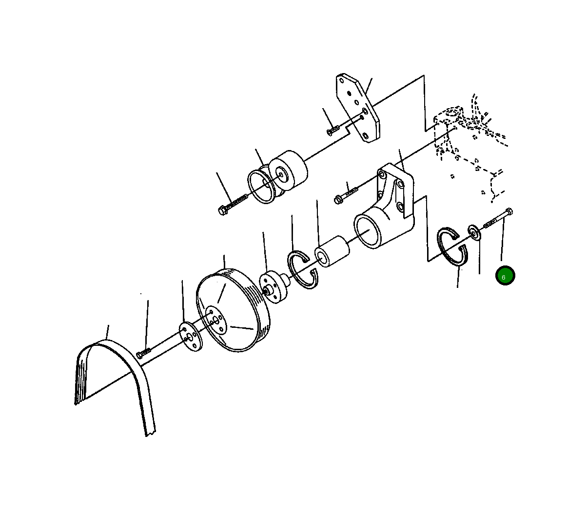 Болт 1240 817 H1  Komatsu