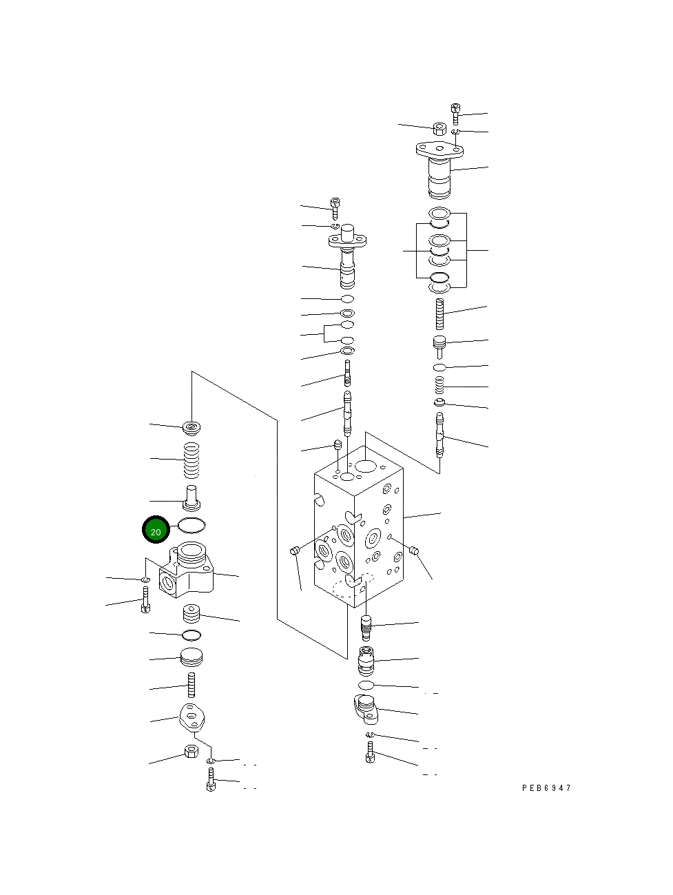 Кольцо уплотнительное (O-Ring) 07000-53028  Komatsu