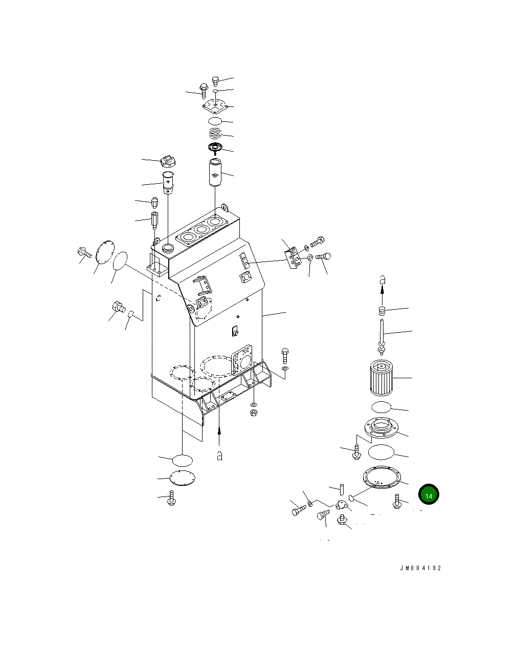 Крышка 427-Z89-1360 Komatsu