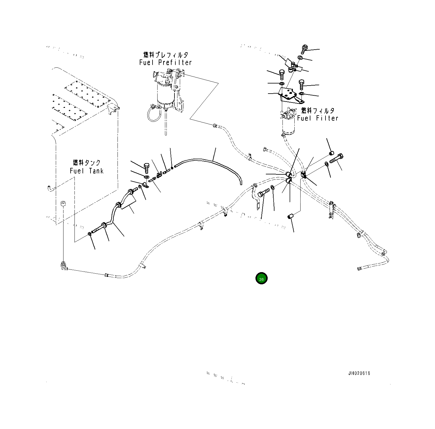 Болт 737221235 Komatsu