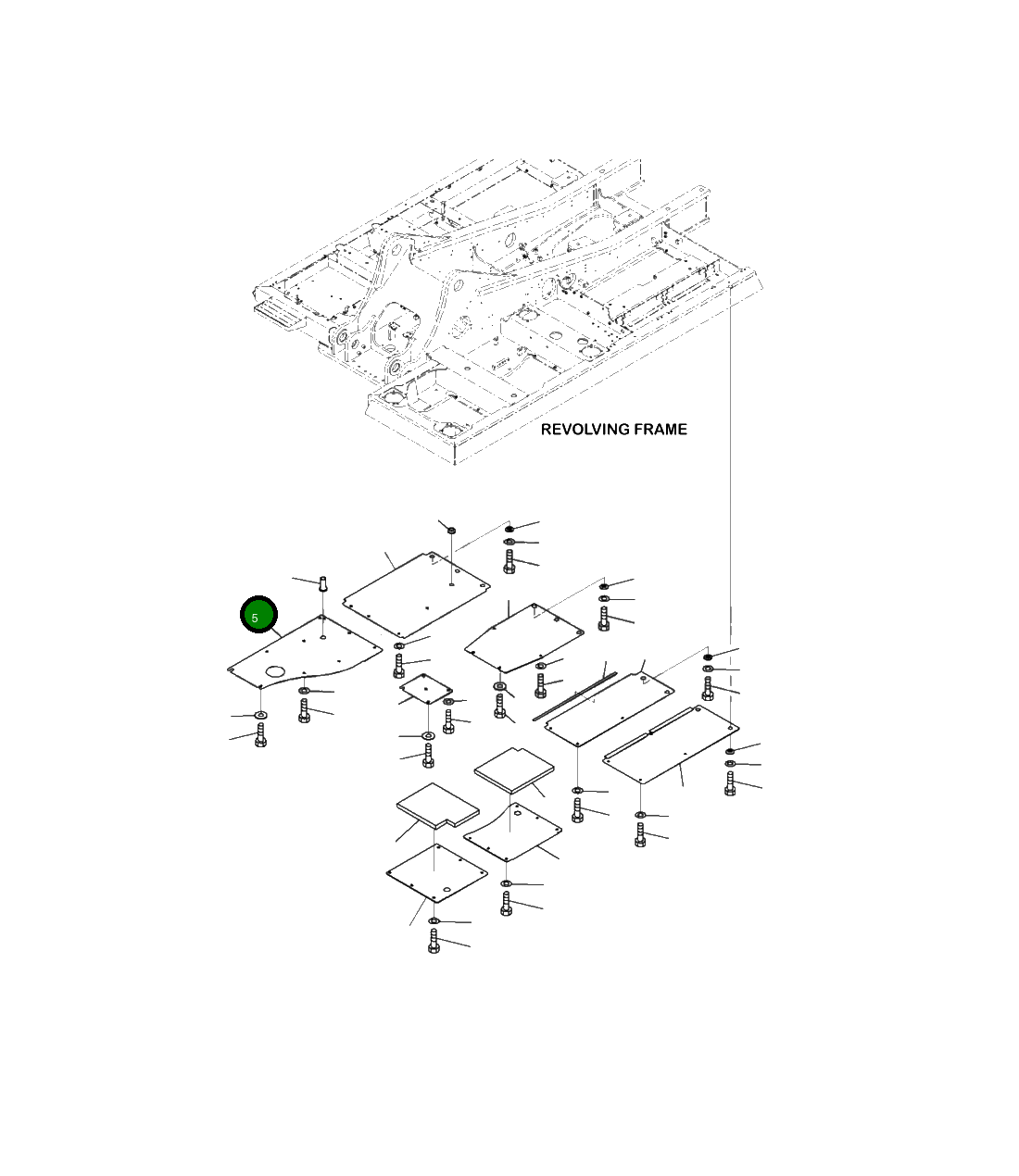 Крышка 206-54-35110 Komatsu