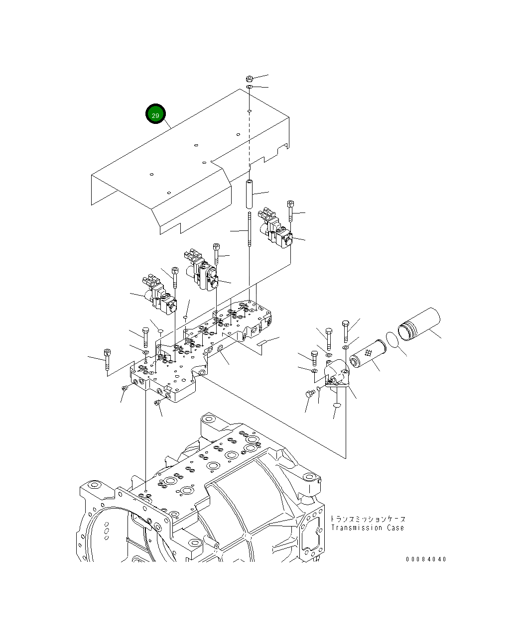 Крышка 569-15-55860 Komatsu