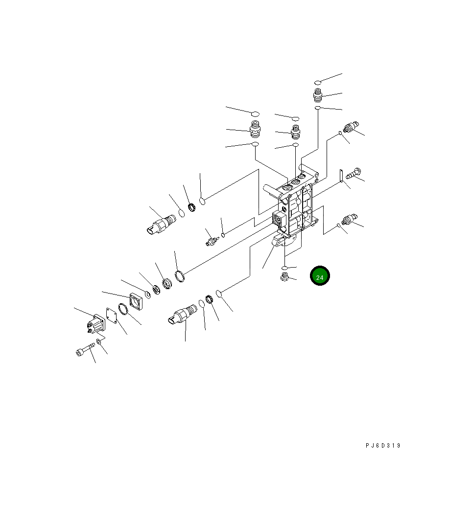 Кольцо уплотнительное (O-Ring) 6560-51-7710 Komatsu