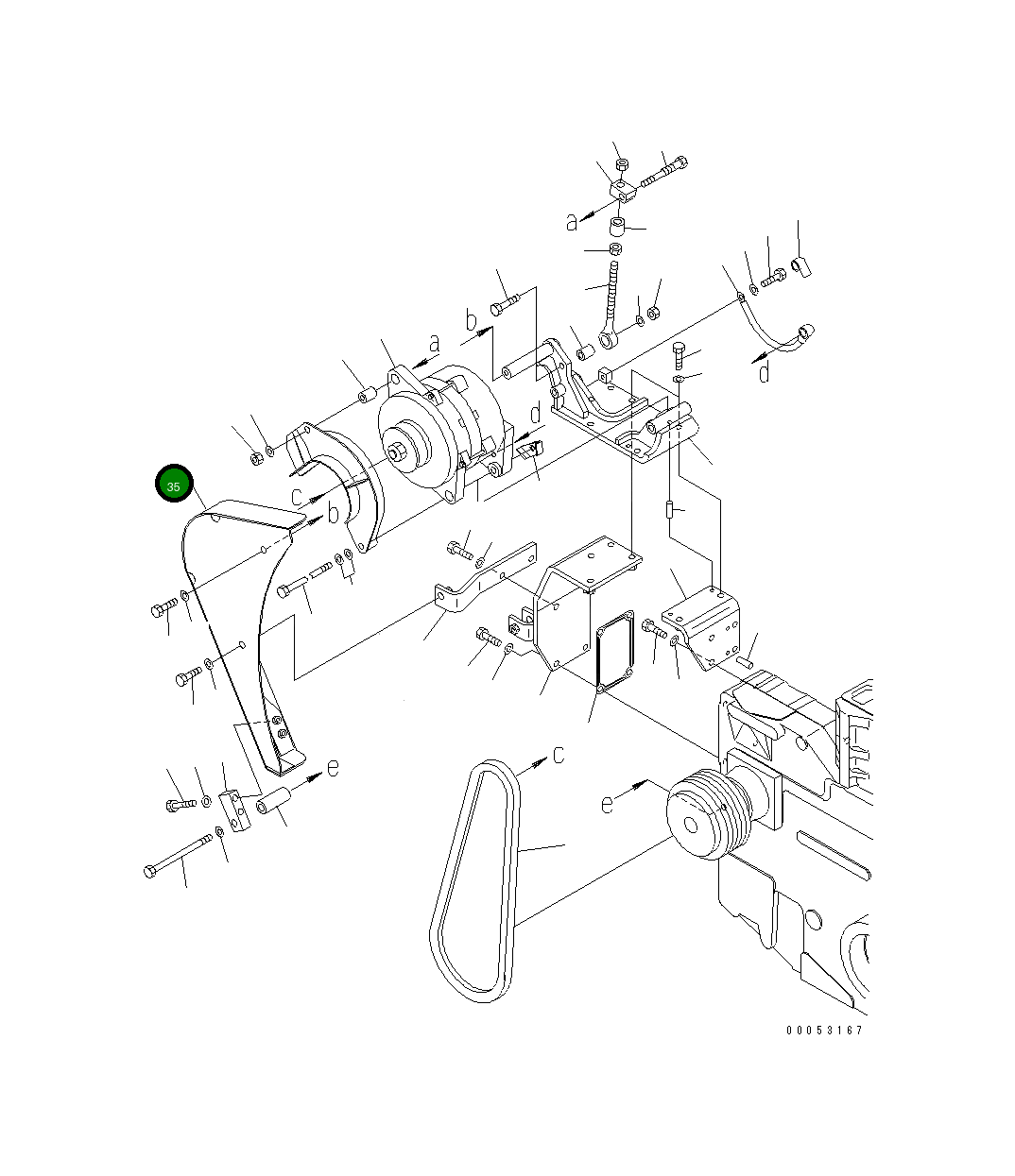 Крышка 6219-81-6830  Komatsu
