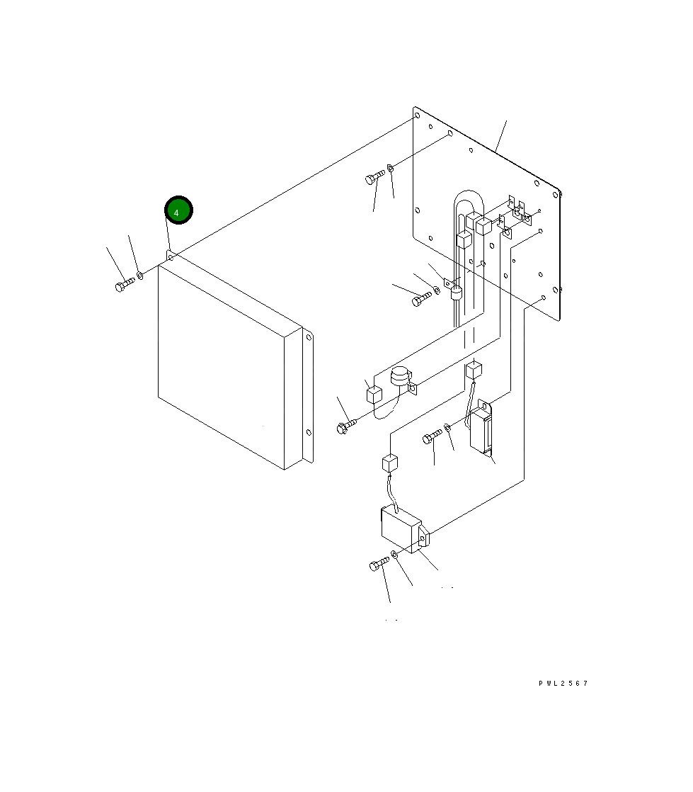 Крышка 22U-54-17540  Komatsu