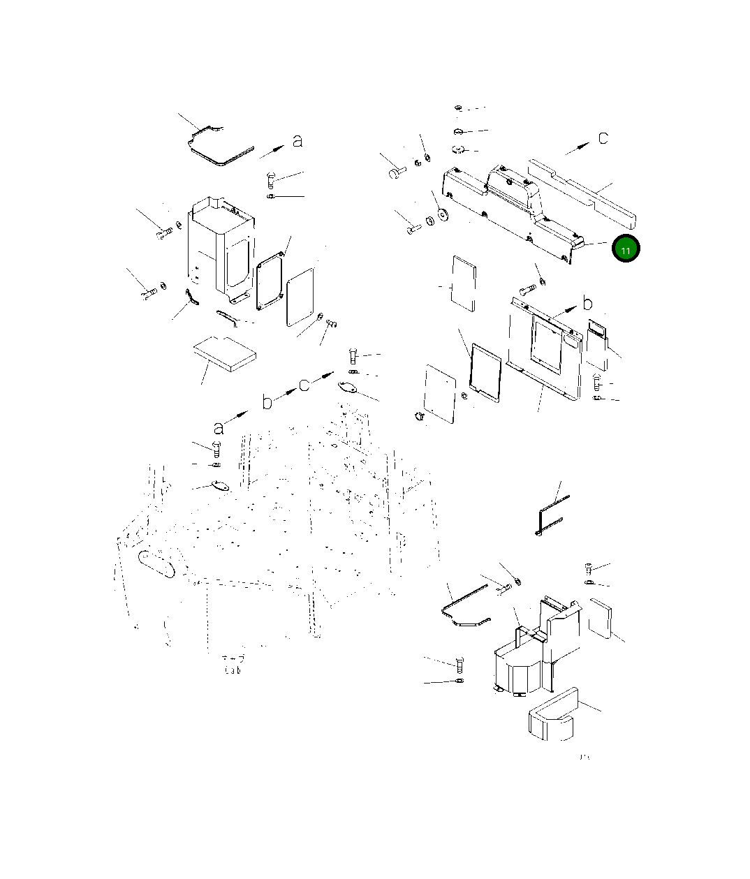 Крышка 419-926-5972 Komatsu