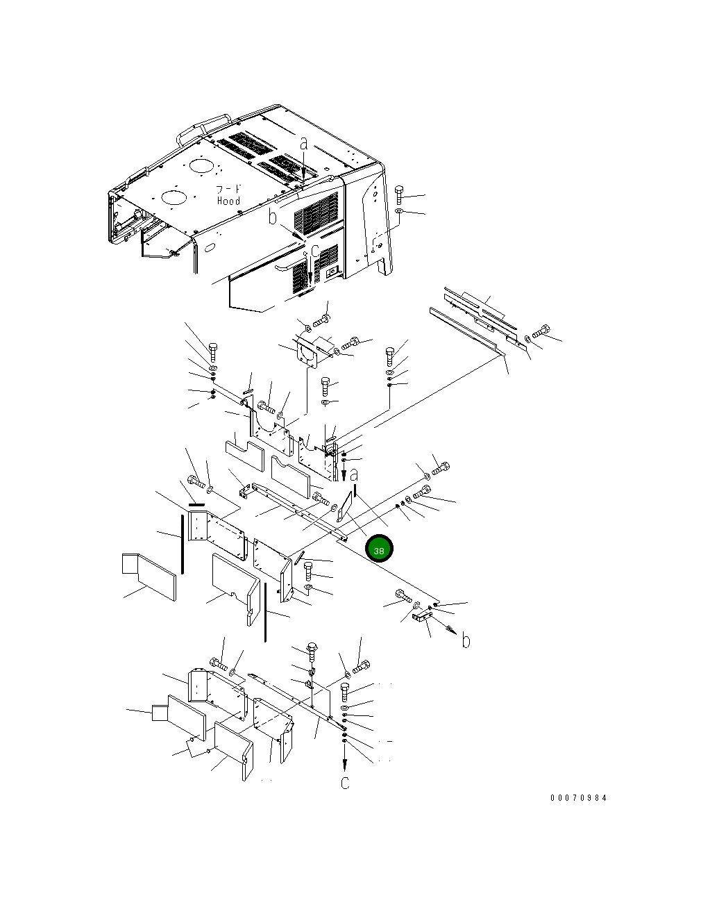 Крышка 425-54-33831  Komatsu