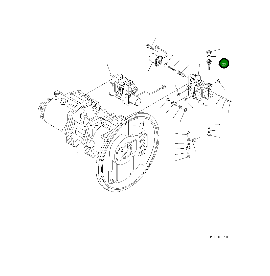 Кольцо уплотнительное (O-Ring) 07002-51823 Komatsu