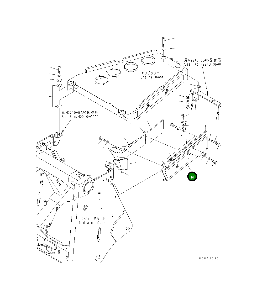 Крышка 198-54-72161 Komatsu