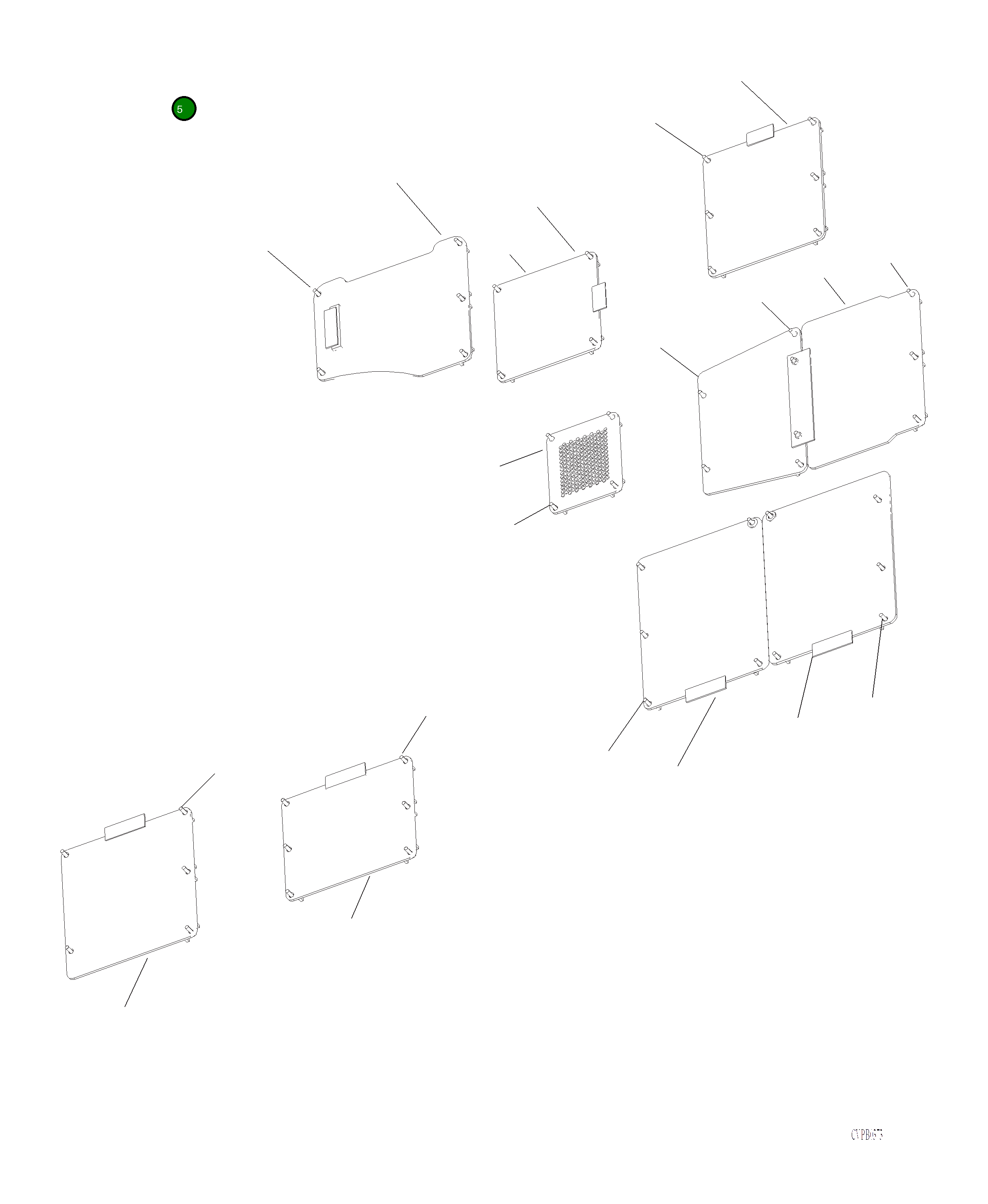 Крышка 206-54-A2550  Komatsu