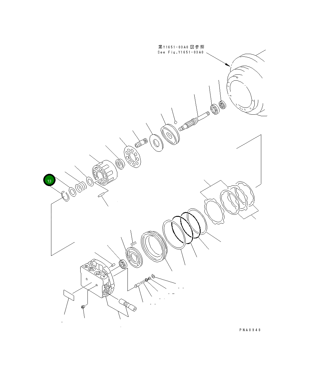 Кольцо TZ1RTW-42 Komatsu
