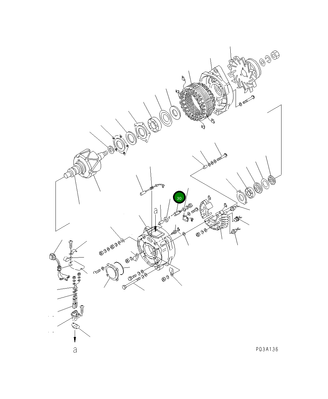 Болт KD1-33901-0490  Komatsu