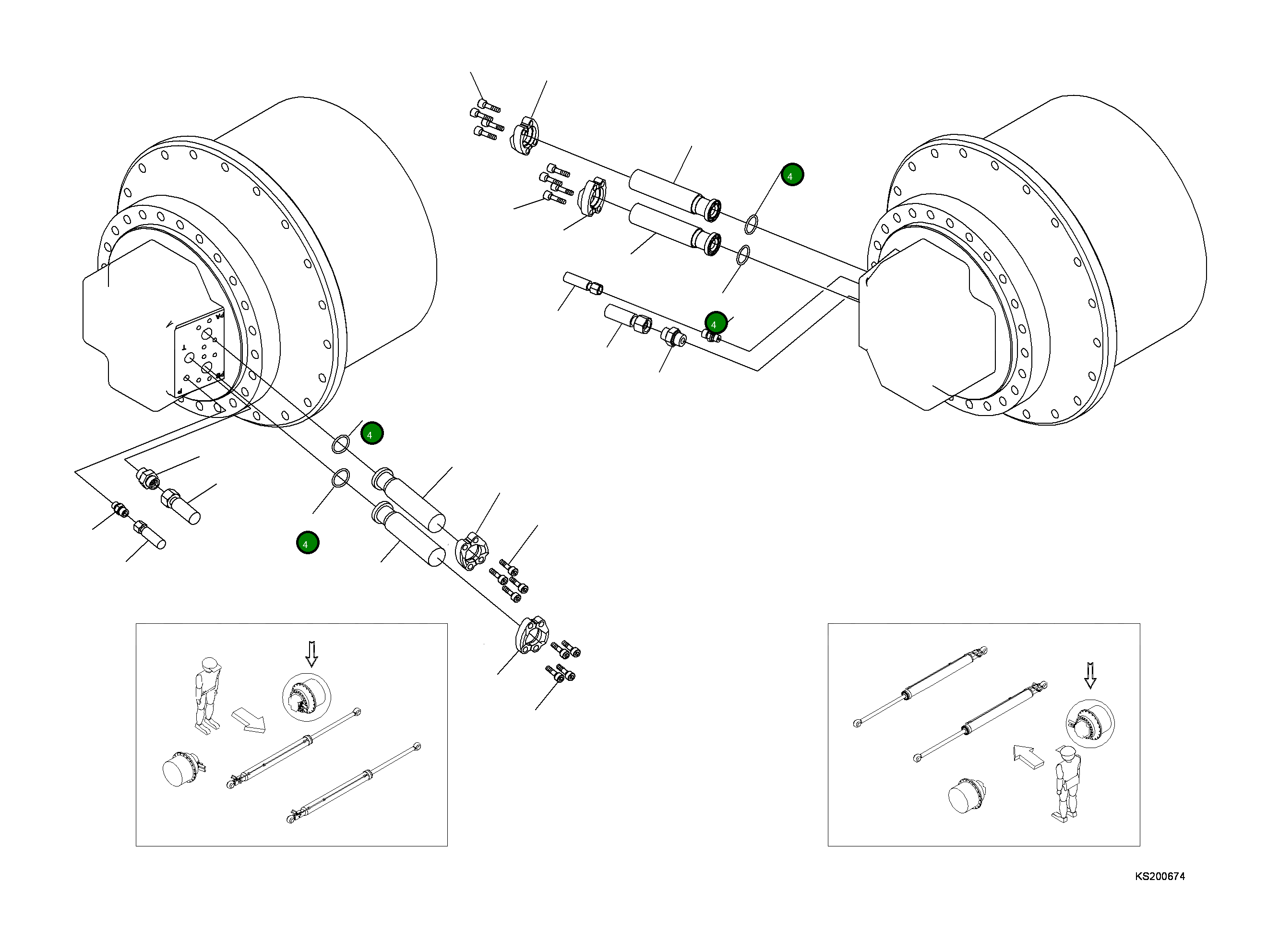Кольцо уплотнительное (O-Ring) 207-62-KF890 Komatsu