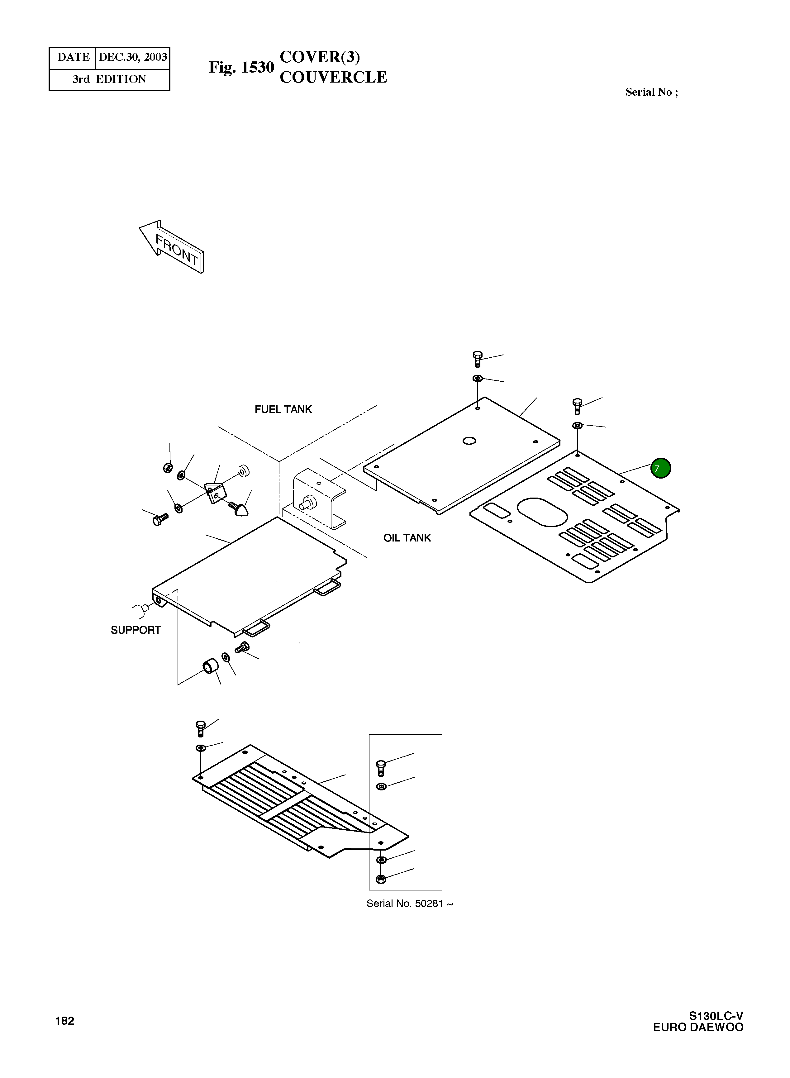 Крышка 2621-3615A  Komatsu