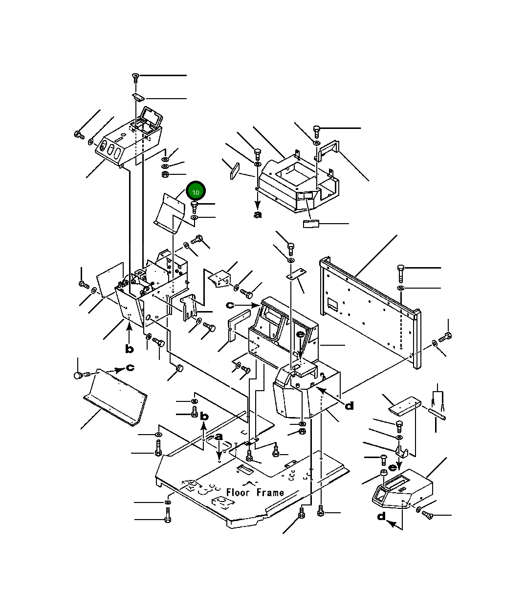 Крышка 425-54-12910 Komatsu