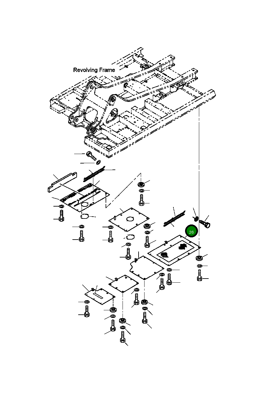 Крышка 208-54-68832 Komatsu