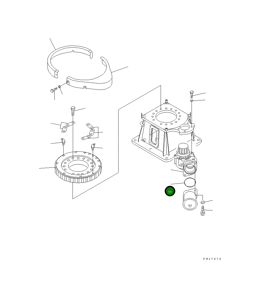 Кольцо уплотнительное (O-Ring) UN731172100 Komatsu