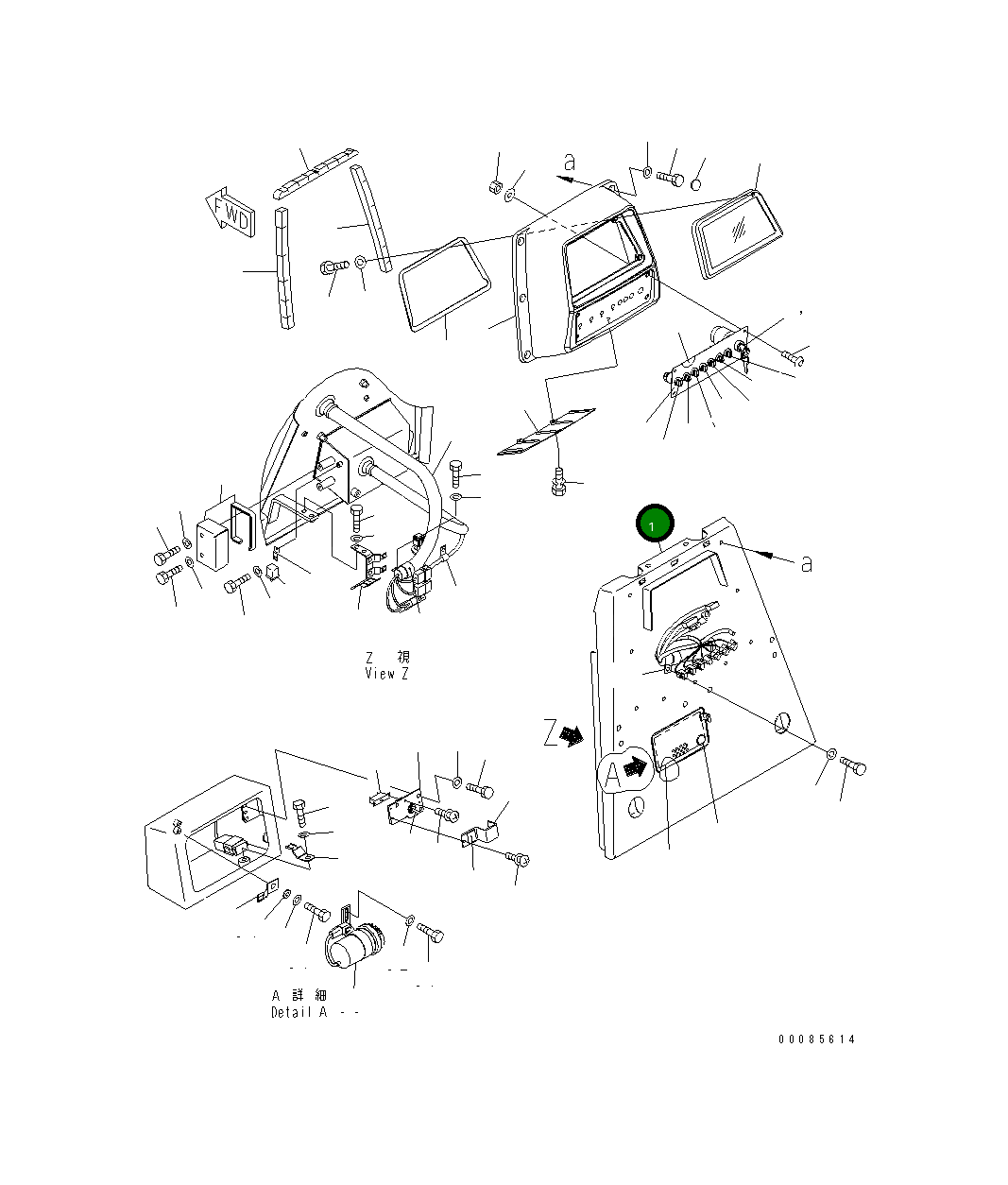 Крышка 154-54-79281 Komatsu