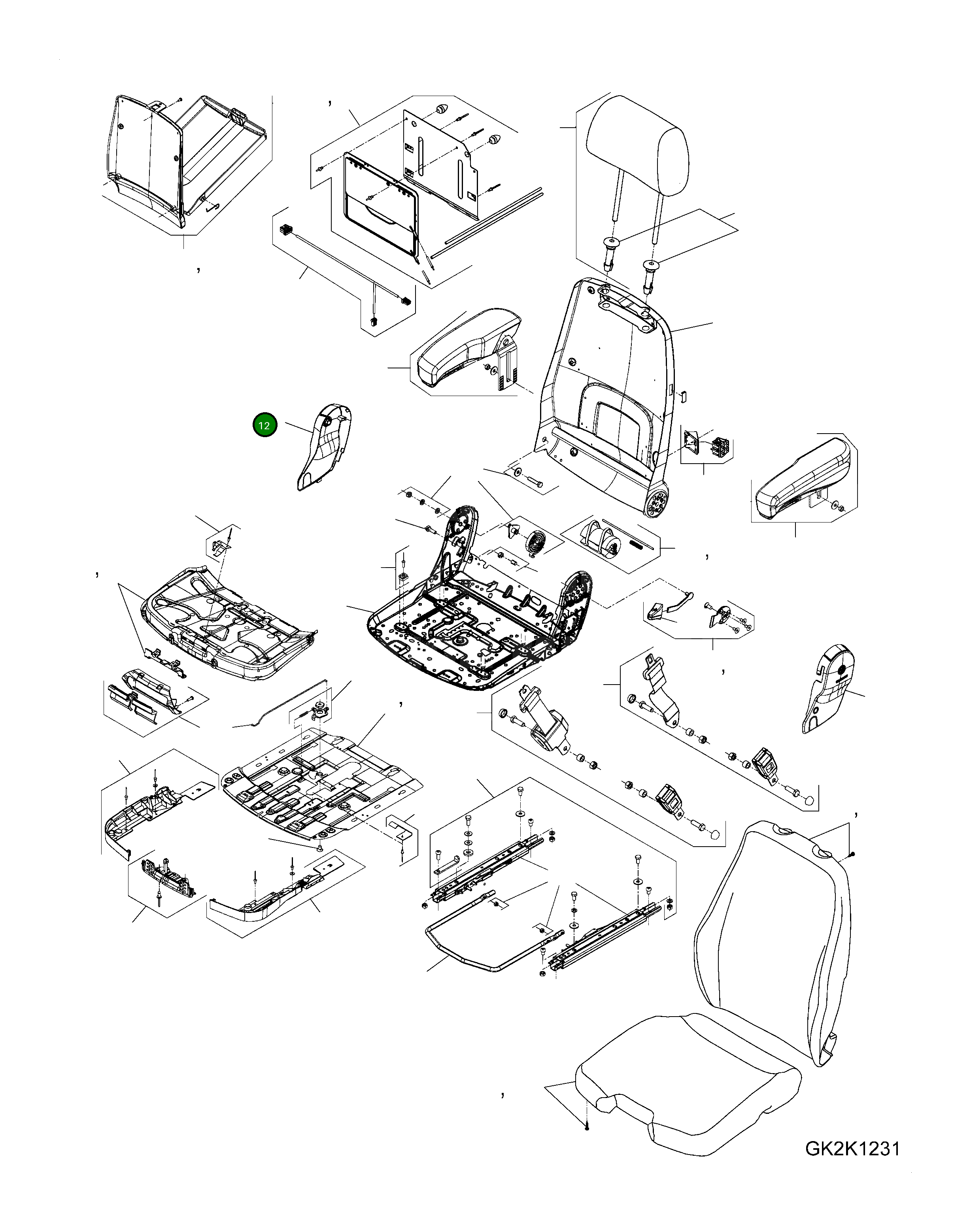 Крышка 423-57-H0S44 Komatsu