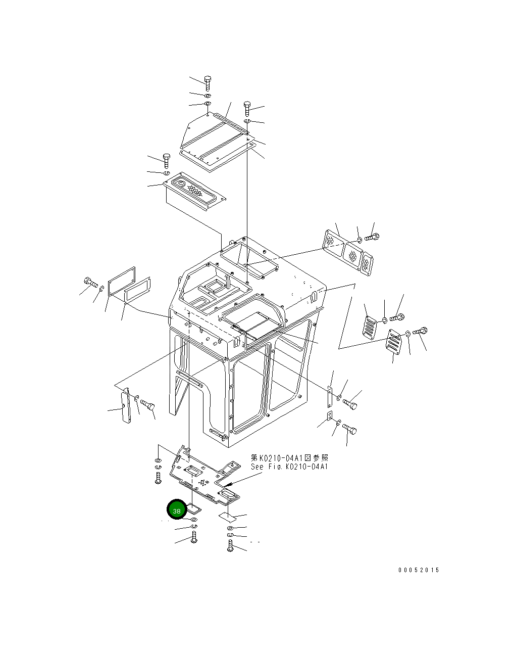 Крышка 176-911-2941 Komatsu