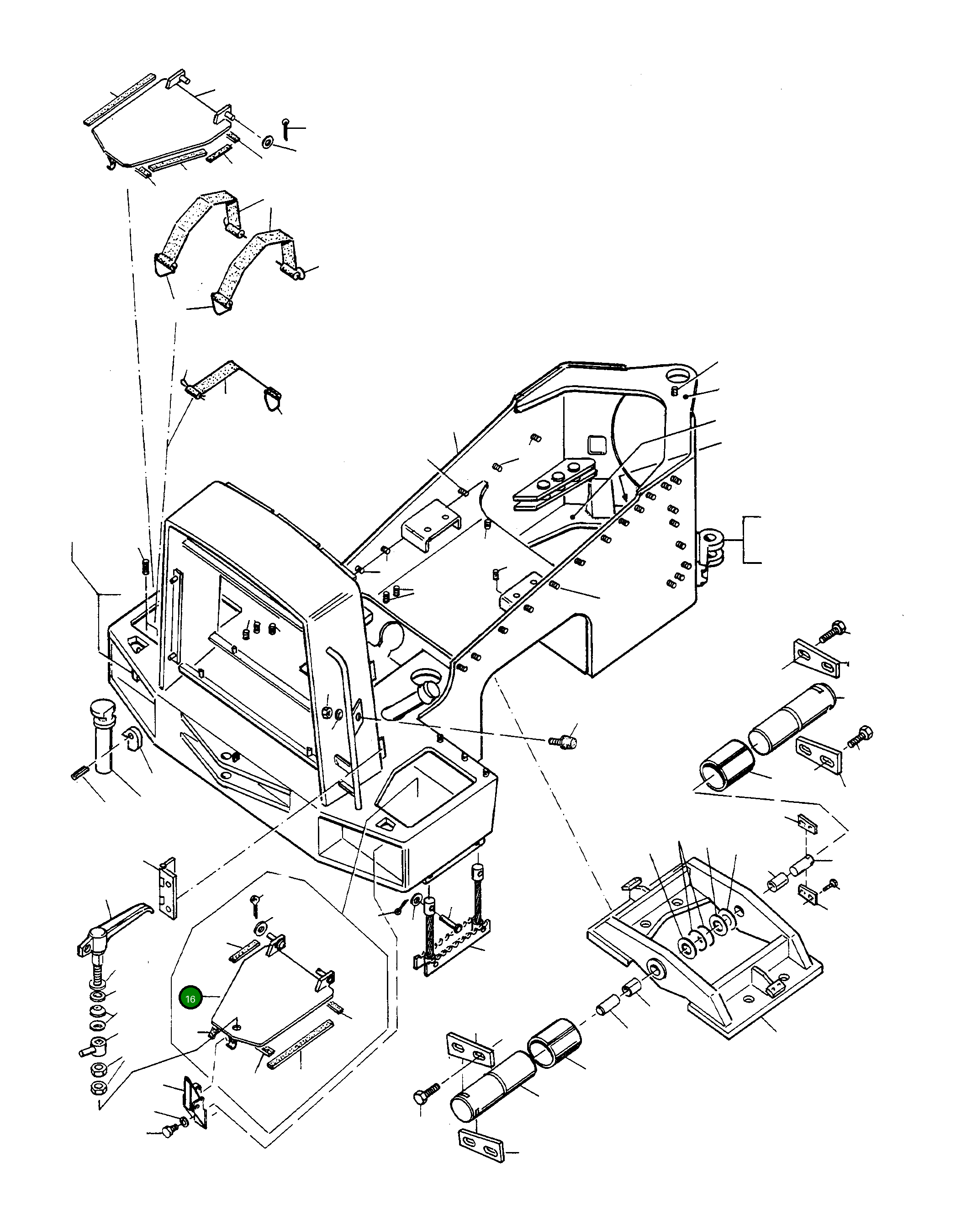 Крышка 4200860M91 Komatsu