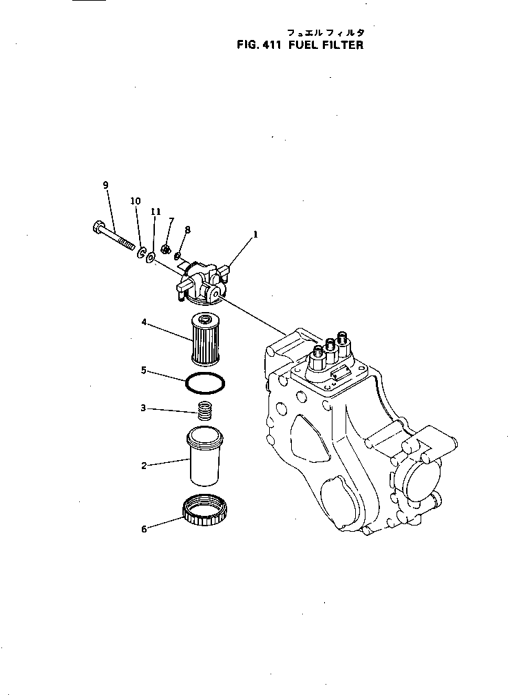 Болт YM26116-080702  Komatsu