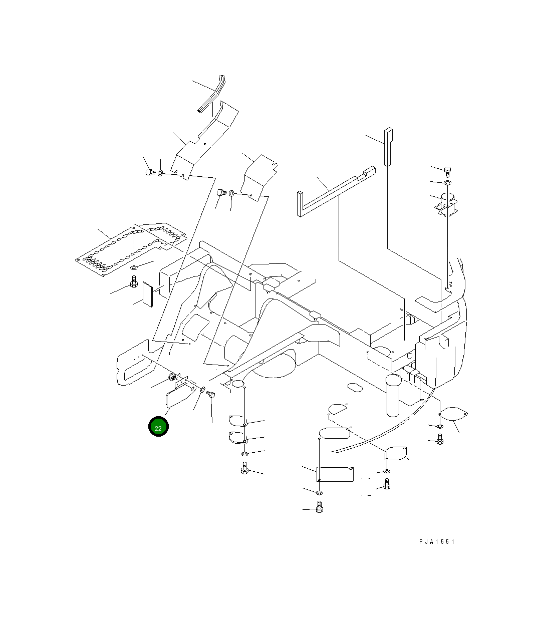 Крышка 20U-46-21151 Komatsu