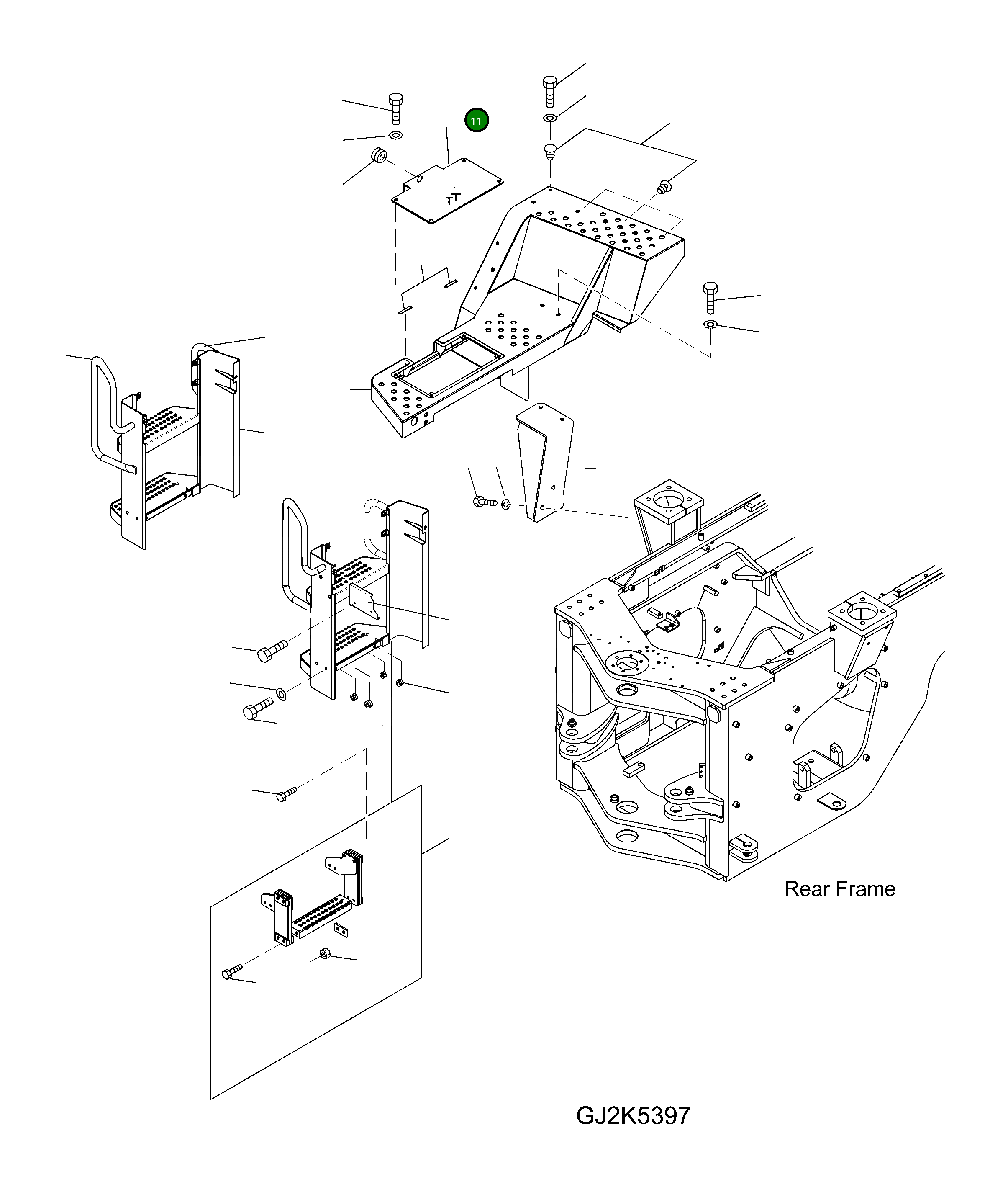 Крышка 423-54-H4A40 Komatsu